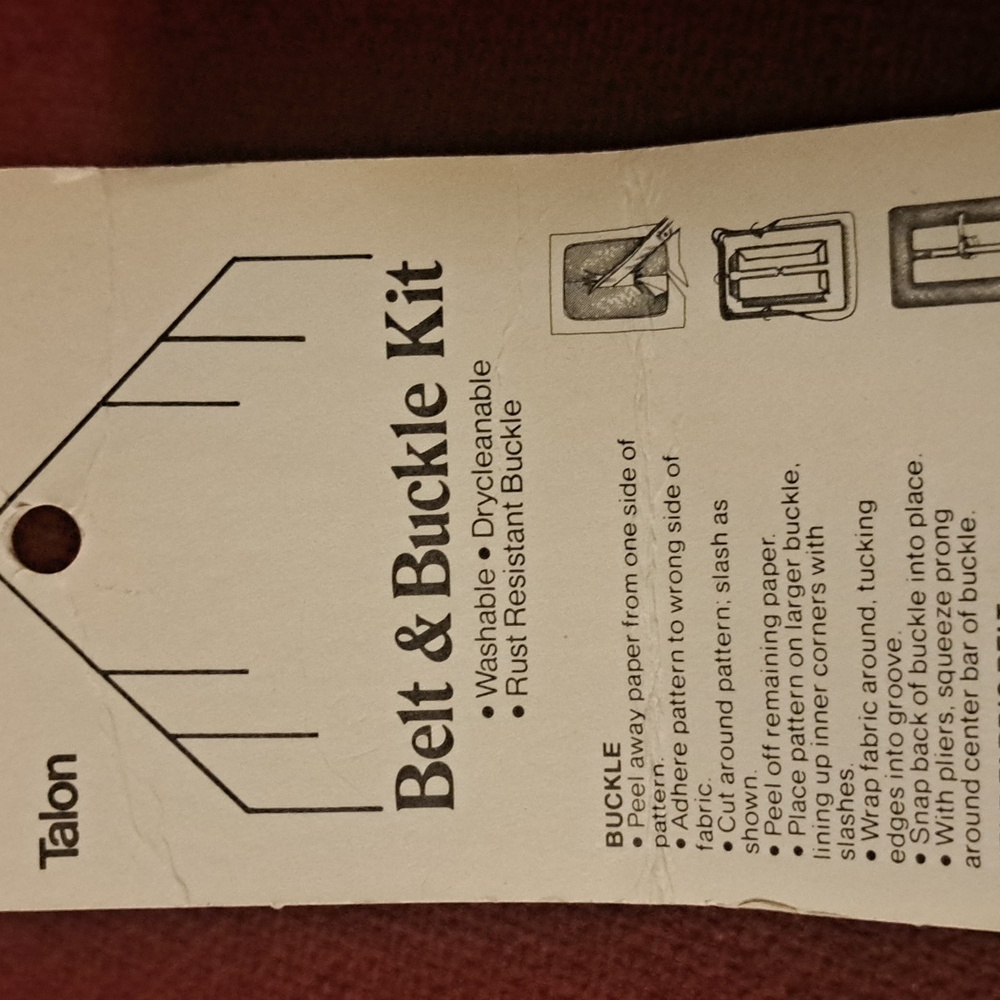 Vintage Belt & Buckle Kit NOS NIB - Picture 3 of 4